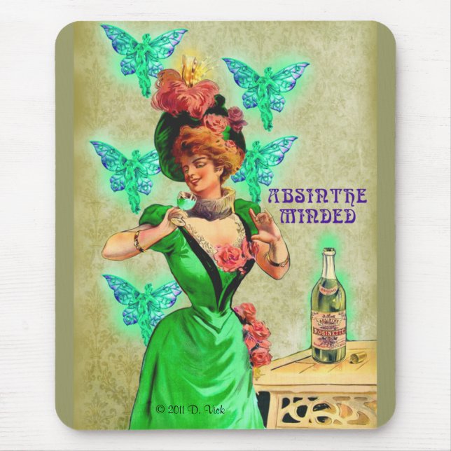 Tapis De Souris L'absinthe s'est occupée de Mousepad (Devant)