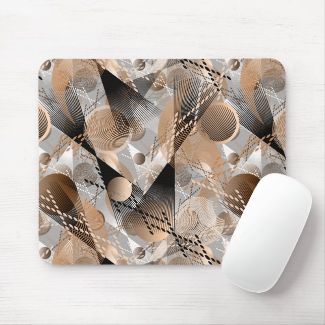 Tapis De Souris L'abstraction grise, brune. (Avec souris)