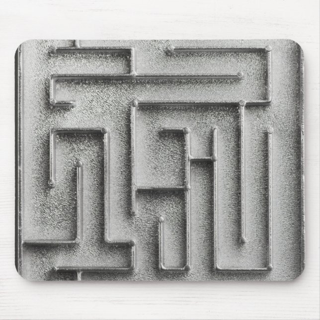 Tapis De Souris Labyrinthe argenté (Devant)