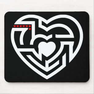 Tapis De Souris labyrinthe d'amour
