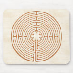 Tapis De Souris Labyrinthe de Chartres<br><div class="desc">Cette conception est basée sur le labyrinthe de Chartres trouvé dans la cathédrale de Chartres en France. Le chemin de ce labyrinthe ouvert et ONU-muré est souvent marché comme forme de méditation mobile. Beaucoup le trouvent pour être calmants et curatifs. De plus petites versions, de ce type, peuvent être employées...</div>