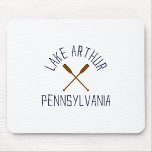 Tapis De Souris Lac Arthur Pennsylvanie Extérieur Vintage 1
