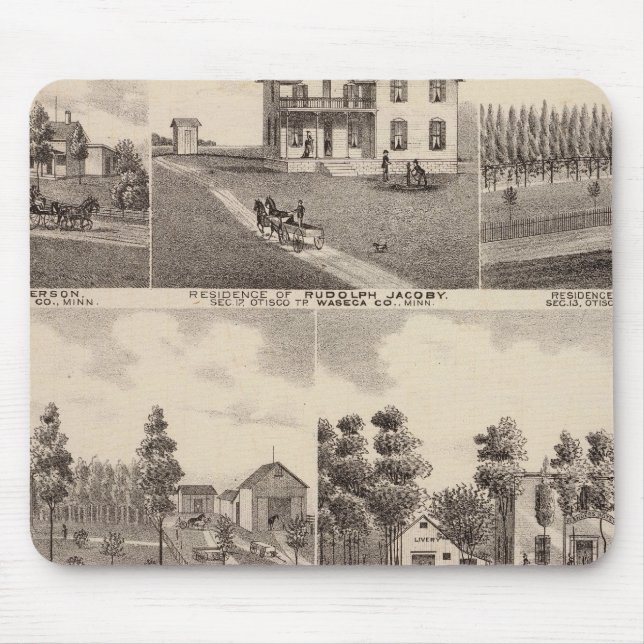 Tapis De Souris Lac Clear, Waseca, Minnesota (Devant)