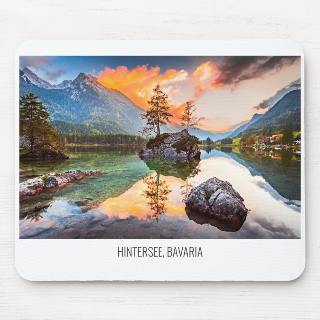 Tapis De Souris Lac de Hintersee, Bavière, Allemagne (Devant)