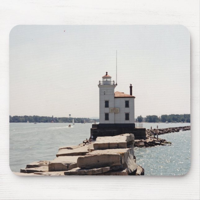 Tapis De Souris Lac Erie Lighthouse (Devant)