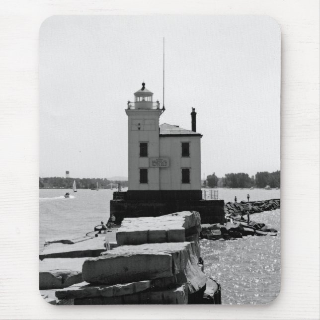 Tapis De Souris Lac Erie Lighthouse (Devant)