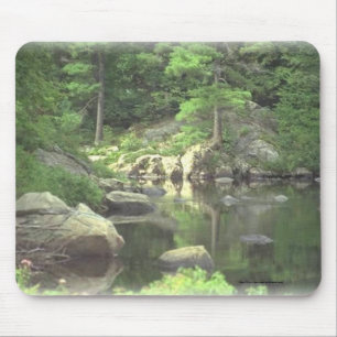 Tapis De Souris Lac et roches de montagne de Pad~~ New York de