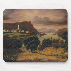 Tapis De Souris Lac George et le village de Caldwell