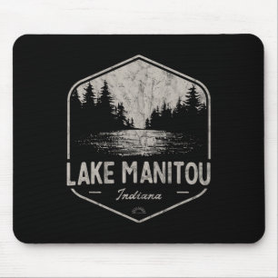 Tapis De Souris Lac Manitou Indiana Outdoors Vintage