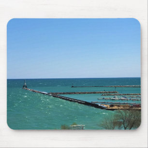 Tapis De Souris Lac Michigan, Port Washington, Wisconsin