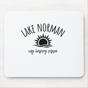 Tapis De Souris Lac Norman Mon Endroit Heureux Nc Bateau Pêche Cam