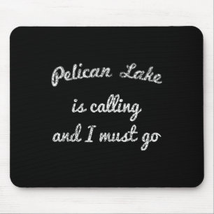 Tapis De Souris Lac Pelican Minnesota Pêche Drôle Camping Été