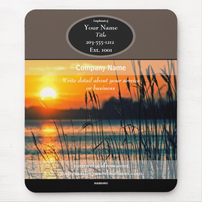 Tapis De Souris Lac Sunset de Mousepad - HAMbyWG (Devant)