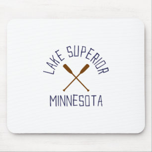 Tapis De Souris Lac Supérieur Minnesota Outdoors Vintage