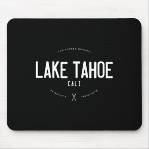 Tapis De Souris Lac Tahoe California Graphic Distressed Vintage S