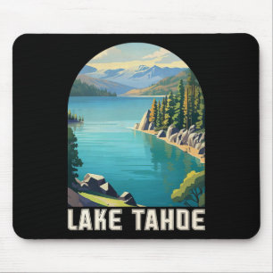 Tapis De Souris Lac Tahoe Californie Nevada Mountain Randonnée Ski
