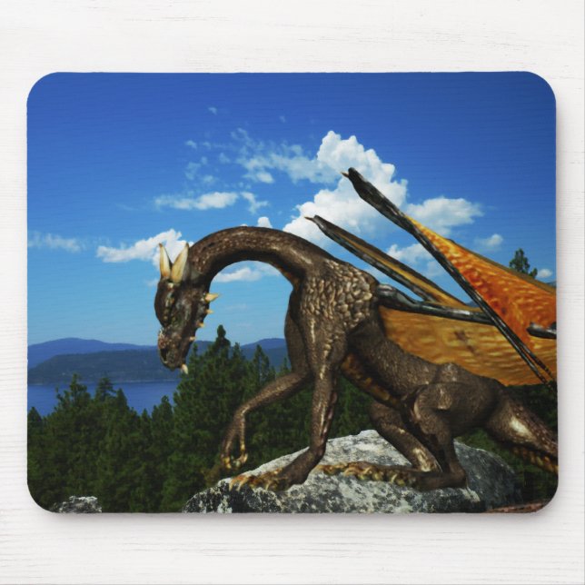 Tapis De Souris Lac Vue Mousepad (Devant)
