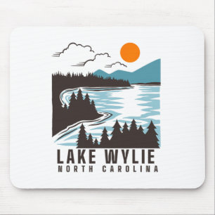 Tapis De Souris Lac Wylie Caroline du Nord Été Vie lacustre Bateau