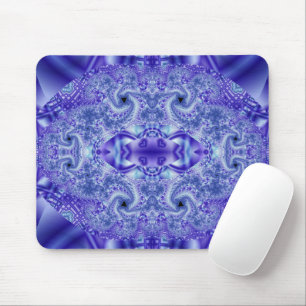 Tapis De Souris Lace   Purple and White Fractal Art