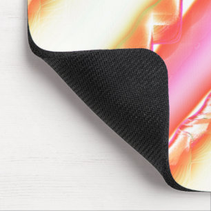 Tapis De Souris Lacelike sur de larges rayures dans soyeux rose à