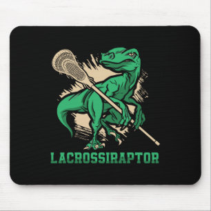 Tapis De Souris Lacrossiraptor Joueur de Crosse Lax Amateur Sport 
