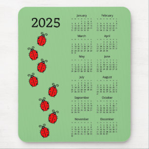 Tapis De Souris Ladiy Bugs 2025 Calendrier Mousepad
