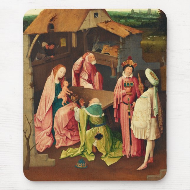 Tapis De Souris L'Adoration des mages par Jérôme Bosch (Devant)