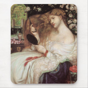 Tapis De Souris Lady Lilith de Rossetti, Portrait victorien Vintag