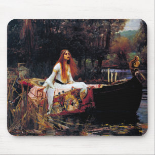 Tapis De Souris Lady of Shallot sur le bateau JW Waterhouse Fine A