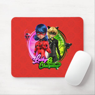 Tapis De Souris Ladybug & Cat Noir   Lucky & Charming