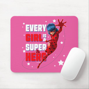 Tapis De Souris Ladybug Every Girl est un super héros