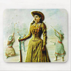 Tapis De Souris L'affiche Wild West de Buffalo Bill Annie Oakley