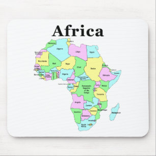 Tapis De Souris L'Afrique - carte politique