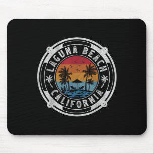 Tapis De Souris Laguna Beach Californie Vacances d'été Vintage Su