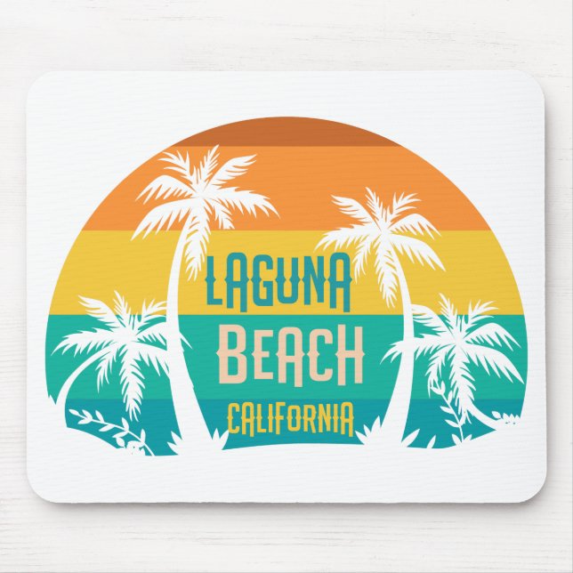 Tapis De Souris Laguna Beach Retro (Devant)