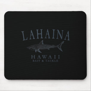 Tapis De Souris Lahaina hawaii requin vintage ardoise art pêche