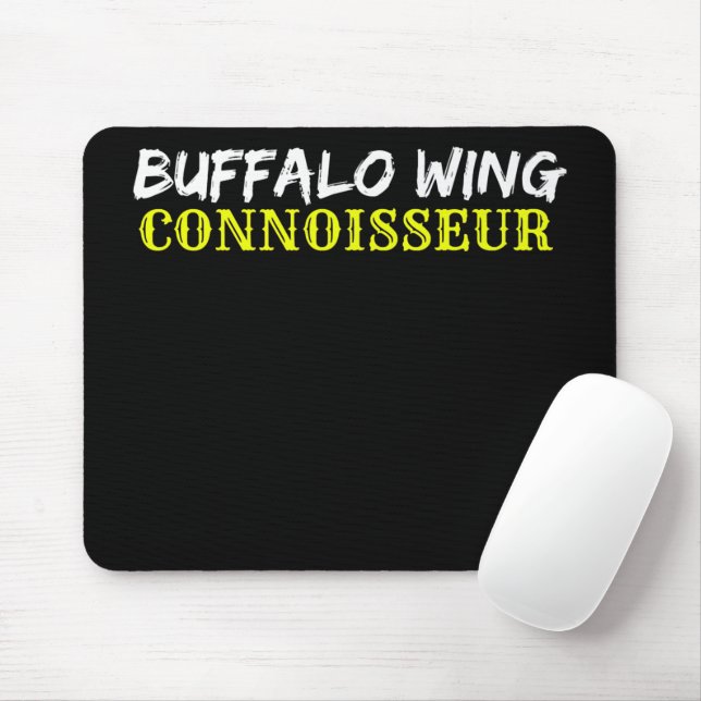 Tapis De Souris L'aile de Buffalo Obtenu Addict BBQ Chicken Wing B (Avec souris)