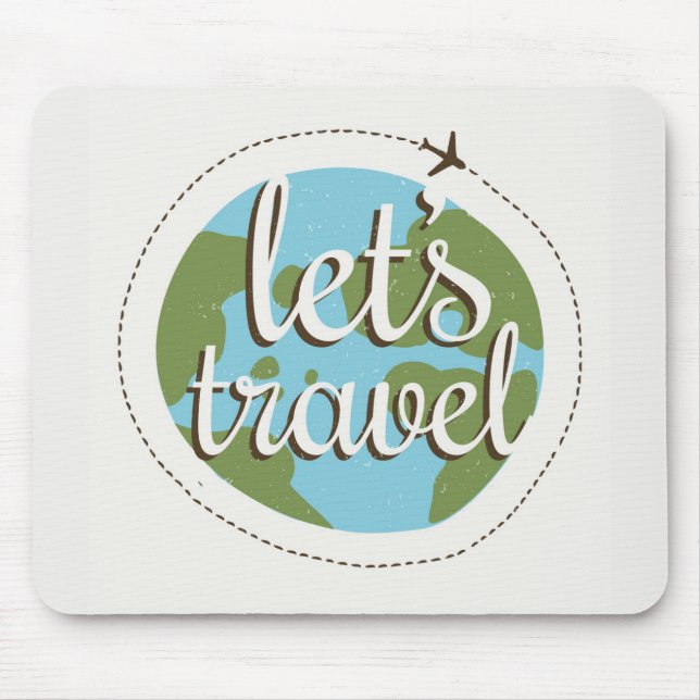Tapis De Souris Laisse aller voyage (Devant)