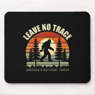 Tapis De Souris Laissez aucune trace Bigfoot Randonnée et camping
