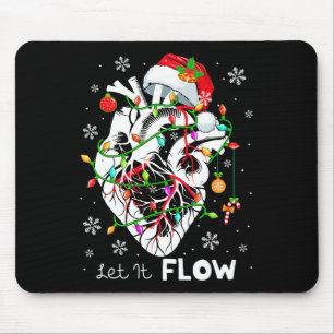 Tapis De Souris Laissez-le Flow Xmas Anatomie Père Noël Partie Car