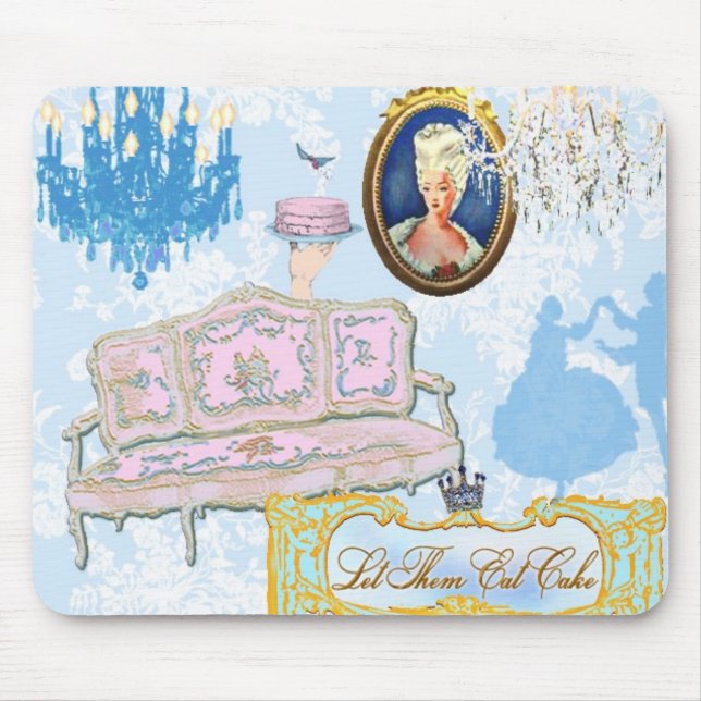 Tapis De Souris Laissez-les manger le gâteau Mousepad - customisé (Devant)