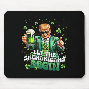 Tapis De Souris Laissons les Shenanigans commencer une drôle de St