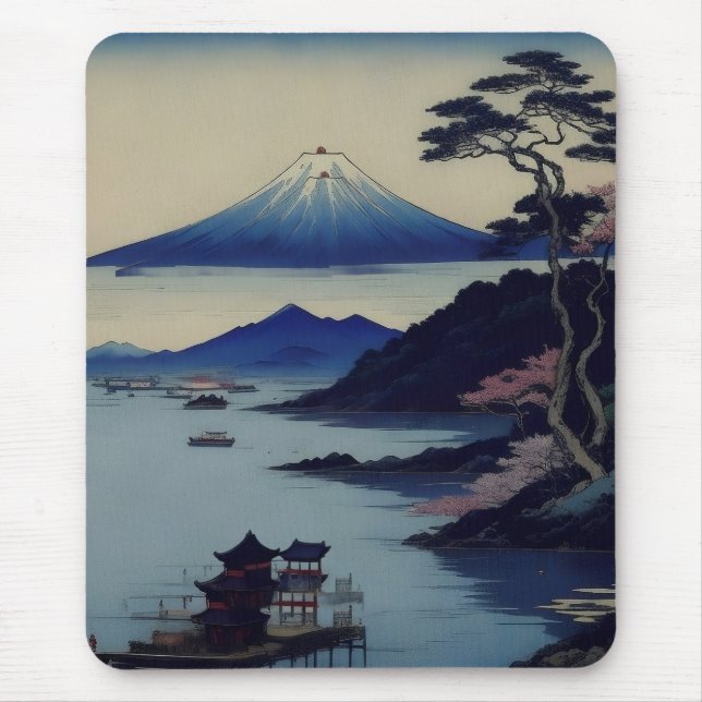 Tapis De Souris Lake, Pine and Mountain - Japan (Devant)