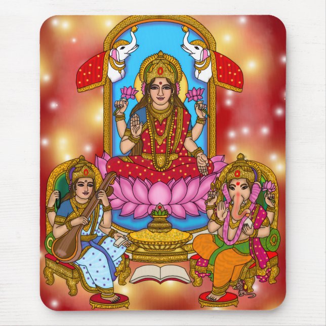 Tapis de souris Lakshmi Ganesh (Devant)