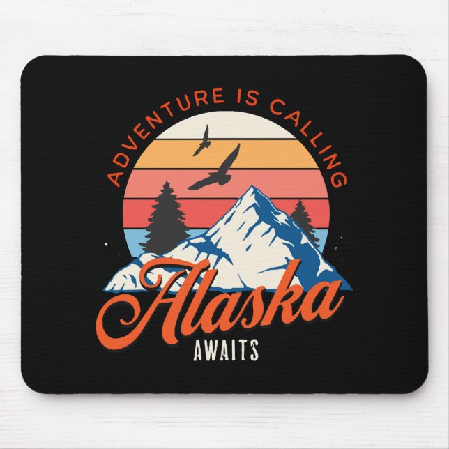 Tapis De Souris L'Alaska vous attend ! (Devant)