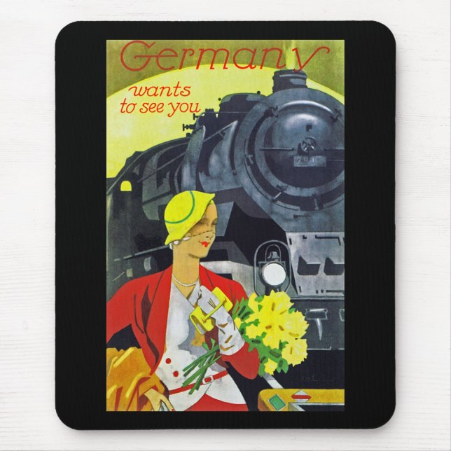 Tapis De Souris L'Allemagne veut vous voir (Devant)