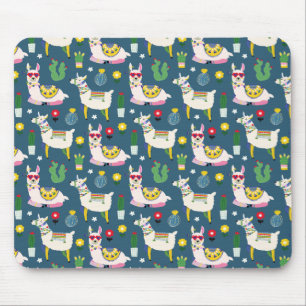Tapis De Souris Lamas dans le motif de lunettes de soleil