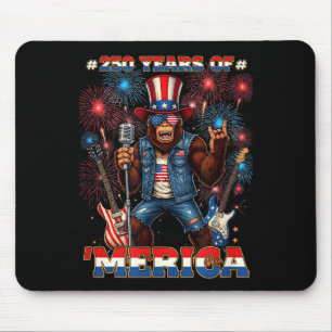 Tapis De Souris l'amérique 4 juillet aigle 250 anniversaire États-