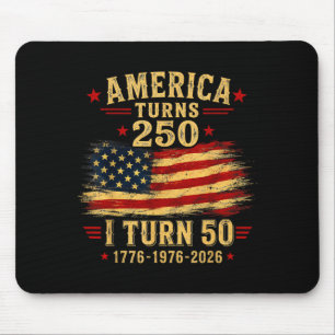Tapis De Souris L'Amérique a 250 ans, j'ai 50 ans 1976 50e anniver