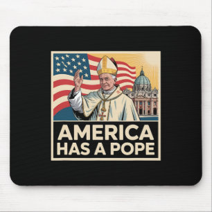 Tapis De Souris L'Amérique a un pape américain catholique nouveau